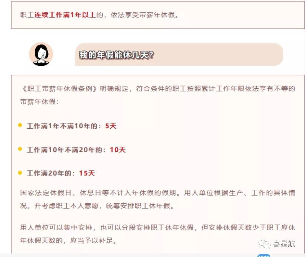 你有多少天年假呢？(圖1)